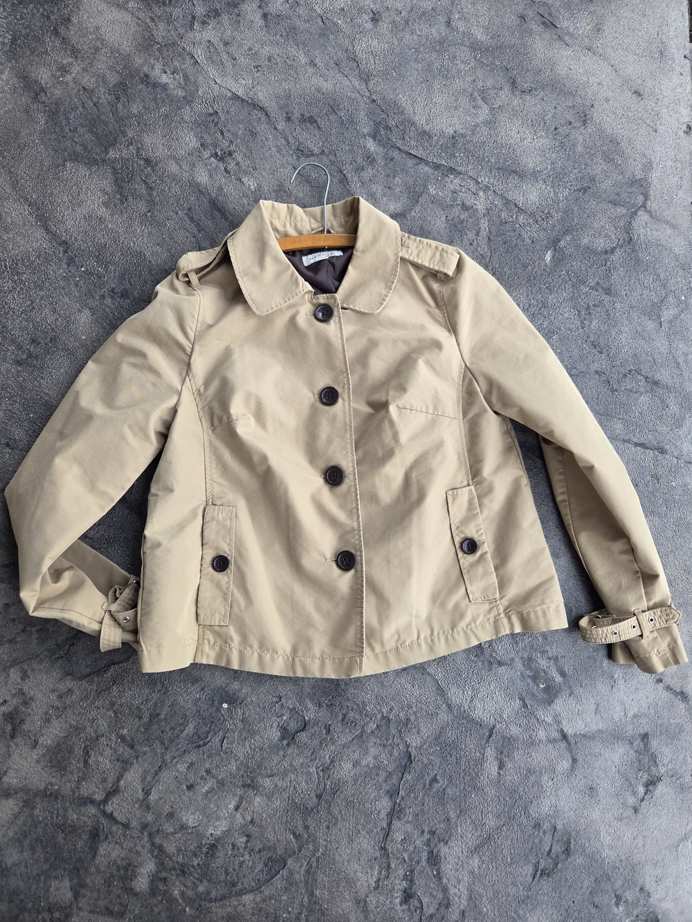 Merona Khaki Short Trench Jacket
